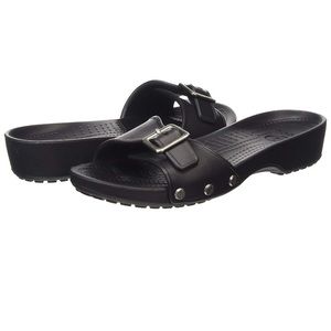 Crocs Womens Sarah Sandal Black NEW 7 eva slides